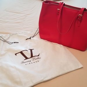 Tuscany red leather bag